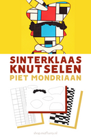 Sinterklaasknutsel Piet Mondriaan printable