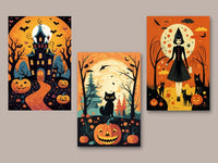 Halloween posters (set van 13)