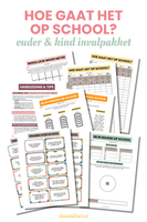 Hoe gaat het op school? - Ouder & kind invulpakket (zelf printen)
