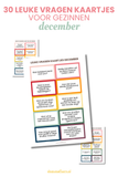 Leuke vragenkaartjes voor gezinnen – december (printbaar)