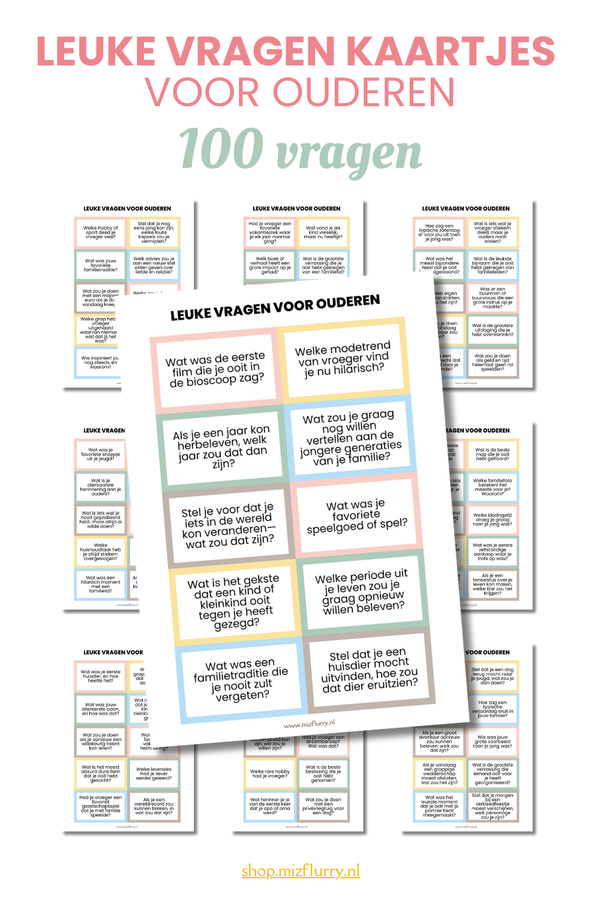 vragen kaartjes voor ouderen