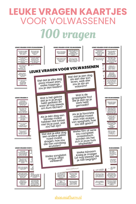 vragen kaartjes voor volwassenen 100 vragen voorbeeld