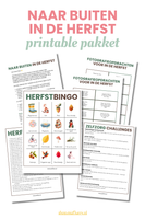 Naar buiten in de herfst – printable pakket voor het hele gezin 🍂