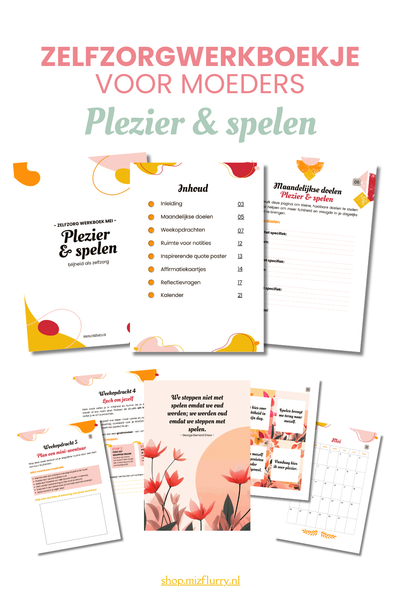 Zelfzorgwerkboek mei - Plezier en spelen