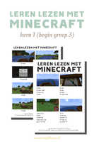 Leren lezen met Minecraft - kern 1