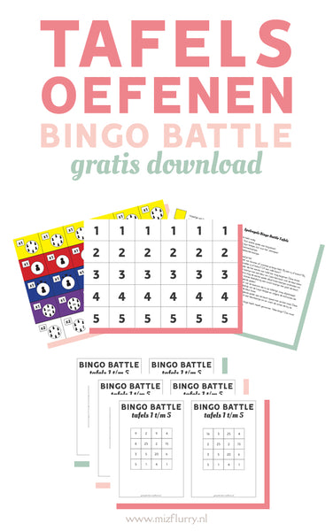 Bingo Battle - spelletje om de tafels te oefenen